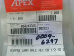  Apex A-5-18MM Socket And Ratchet Wrench Adapter 1/2" 2 Piece Image