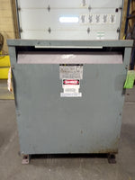  SQUARE D 75S3H 75KVA Single Phase Transformer 240/480 HV 240/120 LV 75S3H NEMA 3R 75 KVA (ship dims 48x40x42x531LBS) Image