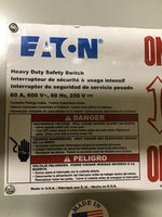  Eaton DH362UDK Non-Fusible Heavy Duty Safety Switch 60A 600VAC 3Pole NEMA 12 Image