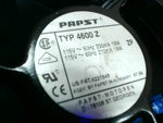  Papst TYP 4600 Z Cooling Fan 115V 50-60Hz 210-230mA 18-19W Image