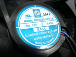  Orion Fans OD1225-12HBTB Brushless DC Fan 0.45A Image