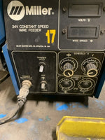  Miller Deltaweld 452 Welding Machine w/ 24V Constant Speed Wire Feeder CV DC Welding Power Source Ser#KF824844 (48x40x49x525lbs) Image