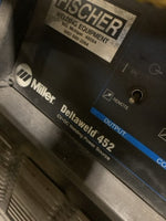  Miller Deltaweld 452 Welding Machine w/ 24V Constant Speed Wire Feeder CV DC Welding Power Source Ser#KF824844 (48x40x49x525lbs) Image