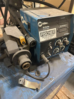 Miller Deltaweld 452 Welding Machine 951237  w/ Dual Miller 60 Series Feeders with Miller Welding Process Selector Control 042872  (48x40x49x615lbs) Image