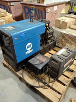  Miller Trailblazer 251 Welder Generator with Hobart Porta-Feed 17 and a Miller 100v 650amp Welding Circuit Rating Process Selector Control with Cut Wire Cords Image