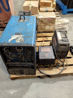  Miller Trailblazer 251 Welder Generator with Hobart Porta-Feed 17 and a Miller 100v 650amp Welding Circuit Rating Process Selector Control with Cut Wire Cords Image