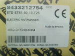  Atlas Copco ETD ST61-50-13-t25 8433212754 Nutrunner 3/8 Drive 2250RPM 17NM Image