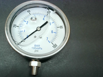  Kodiak Controls KC301L40100 Pressure Gauge 4"-1/4" NPT-lm-ss 0-6000 Range 100PSI Bar Image
