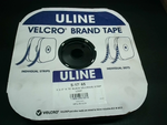  Uline S-17165 Velcro Brand BLACK 1 1/2” X 75’ Strips Loop & Hook Pair Image