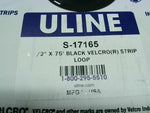  Uline S-17165 Velcro Brand BLACK 1 1/2” X 75’ Strips Loop & Hook Pair Image