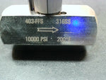  Noshok 403-FFS Needle Valve 316 SS 10000PSI 3/8" NPT F-F Hard Seat Image