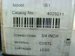  3M 1B Series Filter Housing 1B1 4029211 3/4" NPT 250PSI Cast Iron & Steel Filter Housing Image