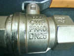  Parker CW617N PN40 DN25 Brass Full Port Ball Valve Threaded 600 CWP 1" Image