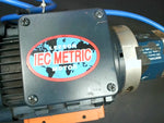  Leeson C80T17FZ4C Motor w/ Semtorq AD5 Gearbox 1700rpm 3PH D80C Frame 1HP 0.75 KW 230/460V Image