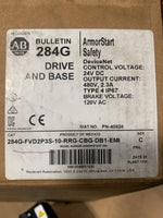 Allen Bradley 284G-FVD2P3S-10-RRG-CBG-DB1-EMI Safety Drive and Base ArmorStart Ser.C 24V DC 480V 2.3A Image