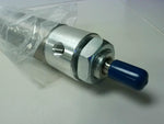  Fabco Air 75-D-10 Pneumatic Cylinder 1-3/4" Bore x 10" Stroke Stainless Double Acting 200psi Max, 1/2"-20 UNF-2A male threaded rod-end, 2 x 1/4" NPSF threaded pneumatic ports Image