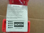  North BS02B Safe Ball Valve Lockout 1-1/2" to 2-1/2"  Red Polypropylene Image