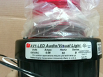  Federal Signal 48Z710 AVI-LED-120R Red LED Warning Light w/ Sound 120VAC Image