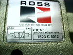  Ross 1523 C 5012 Lox Lockout & Exhaust Valve 3/4" Image