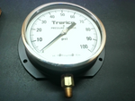  Trerice 500XB6002LA120 Industrial Pressure Gauge 6" Dial  0-160 psi Lower Connection 1/4" NPT Image