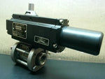  Gemini Valve B412 Pneumatic Actuator 125PSI w/ 6RTV6 Actuator 0.5 89 Stainless Ball 1/2" Image