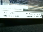  Omega FL7401 Flow Meter Flowmeter Acrylic Rotameter 130F/ 125 PSI Max 862kPA Image