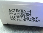  Acumen Acumen-4 2" (3PCS) Pressure Gauge 1/4 NPT Back Mount 160PSI 0-11BAR Image
