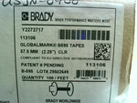 Brady 113106  Adhesive Vinyl Label Tape B595 for GlobalMark Printer - 2.25"  Clear 100ft Image