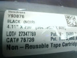  Brady Y93876 Non-Reusable Global Mark Ribbon Cartridge 76739 4.11” x 200 Black Image