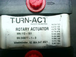  Turn-Act 112-1S1 Rotary Actuator SN:243277-1-3/ 2227879-1-1 Image