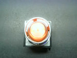  General Electric CR104PXG40G Pilot Light Orange Push Buttom 125V AC/DC Image