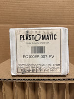  Plast-O-Matic FC100EP-007-PV Flow Control Valve 1" 007GPM Image