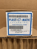  Plast-O-Matic FC100EP-008-PV Flow Control Valve 1" PVC 8GPM Image