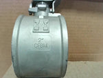  Inline CF8M Ball Valve 2" Pipe Size 1000WOG Image