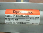  DynaQuip PHH25ATDA052A Double Acting Pneumatic Inline Ball Valve 1" FNTP Brass Image