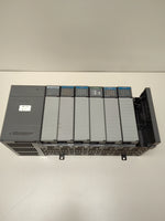  Allen Bradley SLC500 PLC Rack 1747-L524 /C with 5 Modules -SEE DESCRIPTION- Image