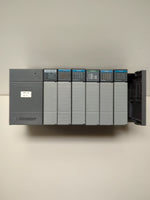  Allen Bradley SLC500 PLC Rack 1747-L524 /C with 5 Modules -SEE DESCRIPTION- Image