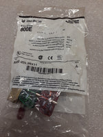  Allen Bradley 800E-2DL3RX11 22.5mm Illuminated Momentary Pushbutton RED LED 24V Image