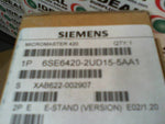  Siemens 6SE6420-2UD15-5AA1 Micromaster 420 Inverter Factory Sealed Image