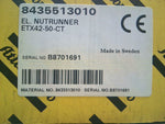  Atlas Copco ETX42-50-CT Nutrunner 8435 5130 10 Factory Sealed Image