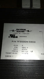  DAYKIN TF2000N-5902 TRANSFORMER Image