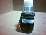  Allen Bradley 800T-PT16W White Lens Push to Test Pilot Light 120V Image