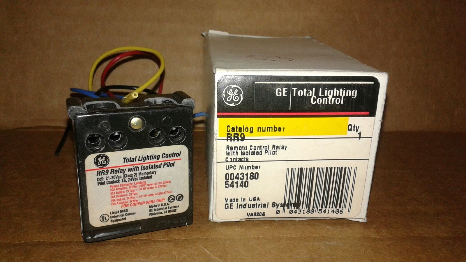 General Electric RR9 Remote Control Relay With Isolated Pilot – Ideal ...