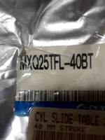  SMC MXQ25TFL-40BT Pneumatic Guided Cylinder Slide Table Factory Sealed Image
