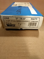  Watts 504173 "P" Chrome Trap Cleanout 1-1/2" Image