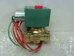  Asco 8210G1 24VDC 3/8" NPT Brass Solenoid Valve 2-Way NC Image