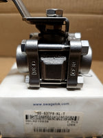  Swagelok SS-63TF8-KL-T 1/2" FNPT Stainless 3-Piece Ball Valve 2200 PSI Image