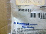 Allen Bradley 800EM-E4 Extended Red Push Button Image