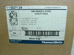  Thomas & Betts 58371 Galvanized Steel Utility Box (50PCS) 3/4" 2-1/8"W x 4" Image