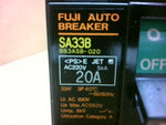  Fuji SA33B/20 Circuit Breaker 20A 3P SA33B20 BB3ASB-20 Image
